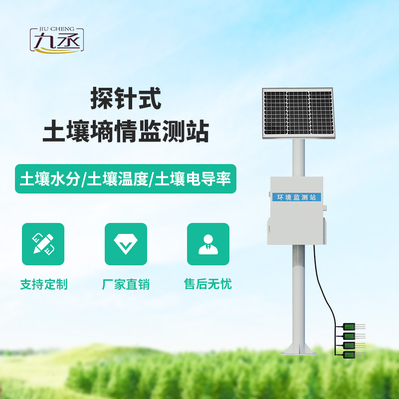 探针式土壤墒情监测站：探针如何扫描墒情立体图？
